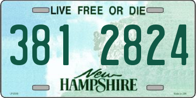 NH license plate 3812824