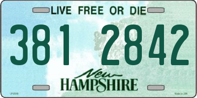 NH license plate 3812842