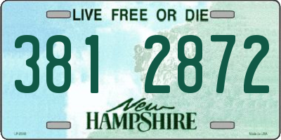 NH license plate 3812872