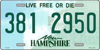 NH license plate 3812950