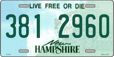NH license plate 3812960