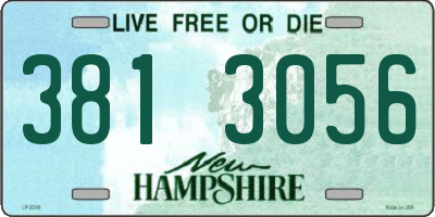 NH license plate 3813056