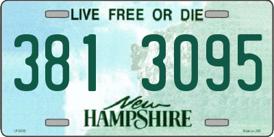 NH license plate 3813095