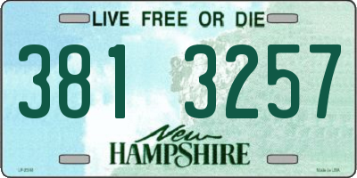 NH license plate 3813257