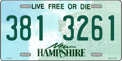 NH license plate 3813261