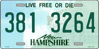 NH license plate 3813264