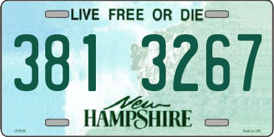 NH license plate 3813267