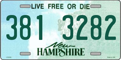 NH license plate 3813282