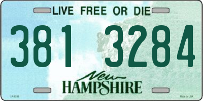 NH license plate 3813284