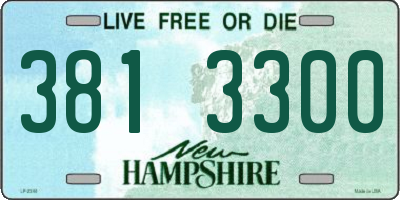 NH license plate 3813300