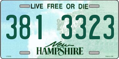 NH license plate 3813323