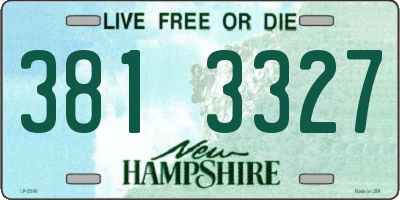NH license plate 3813327