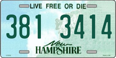 NH license plate 3813414