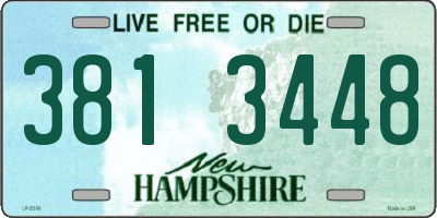 NH license plate 3813448
