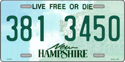 NH license plate 3813450