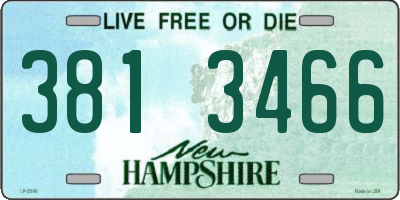 NH license plate 3813466