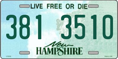 NH license plate 3813510