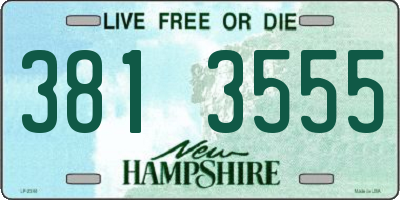 NH license plate 3813555