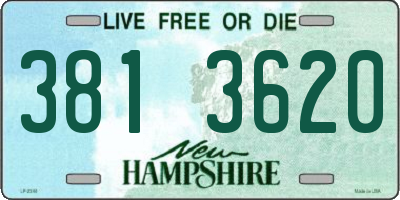 NH license plate 3813620