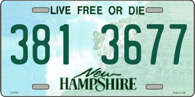 NH license plate 3813677