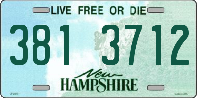 NH license plate 3813712