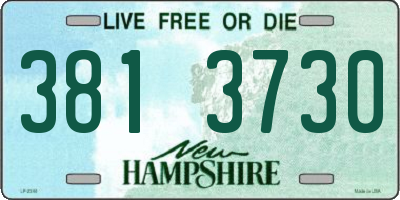 NH license plate 3813730