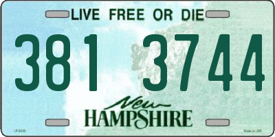 NH license plate 3813744