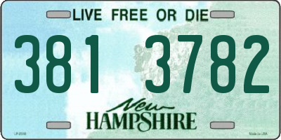 NH license plate 3813782