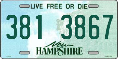 NH license plate 3813867