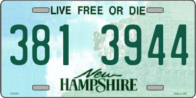 NH license plate 3813944