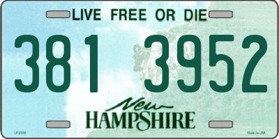 NH license plate 3813952