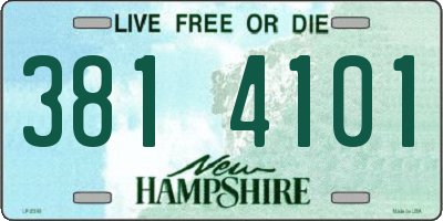 NH license plate 3814101