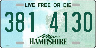 NH license plate 3814130