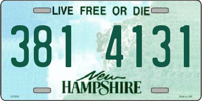 NH license plate 3814131