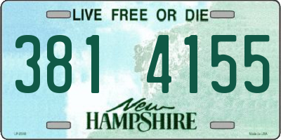 NH license plate 3814155