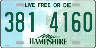 NH license plate 3814160