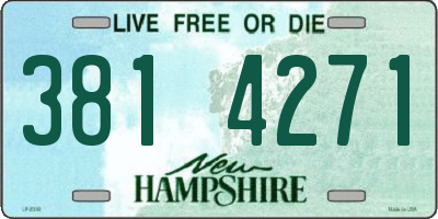 NH license plate 3814271