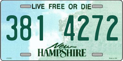 NH license plate 3814272