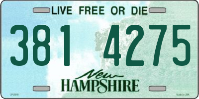 NH license plate 3814275
