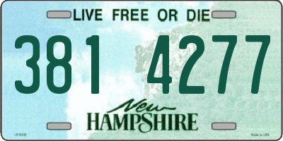 NH license plate 3814277