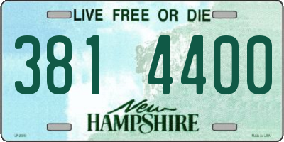 NH license plate 3814400
