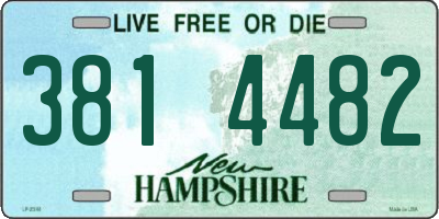 NH license plate 3814482