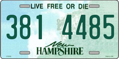 NH license plate 3814485