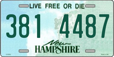 NH license plate 3814487