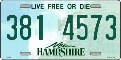 NH license plate 3814573