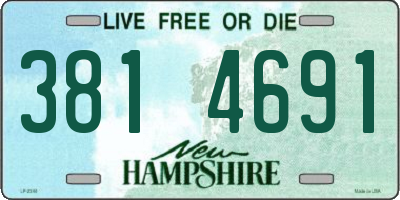 NH license plate 3814691