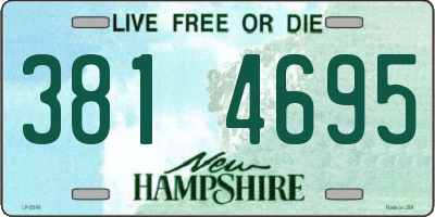 NH license plate 3814695