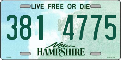 NH license plate 3814775