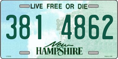 NH license plate 3814862