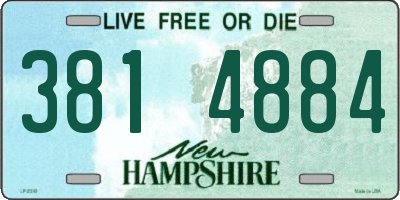 NH license plate 3814884